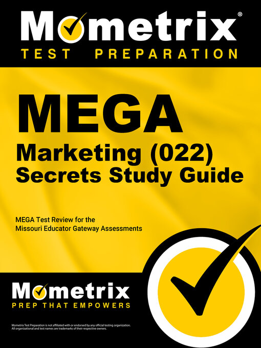 Title details for MEGA Marketing (022) Secrets Study Guide by Mometrix Test Prep - Available